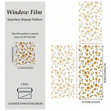 TendenciaPelícula Vitral Flores Amarillas 43x100cm Para Privacidad NaranjaCalidad premium - 1 - Ver 5