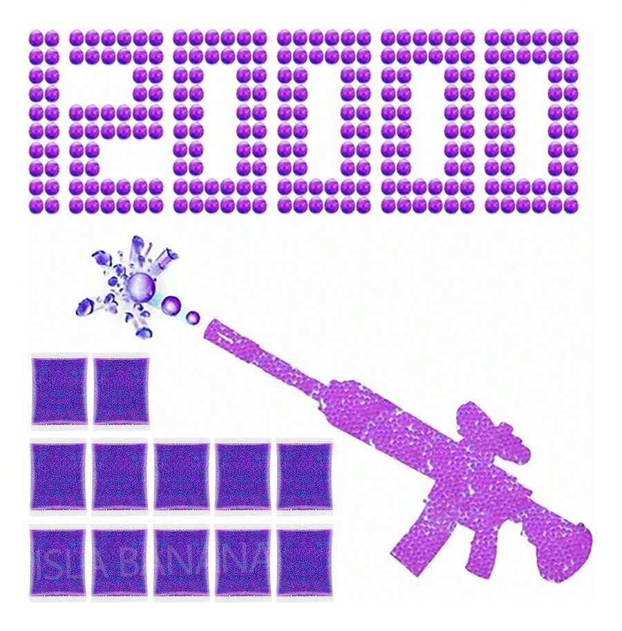 Tendencia120000 Pcs Hidrogel Bolas Orbeez 7-8mm Municiones DecoraciónCalidad premium - COLOR-MEZCLADO - Ver 1