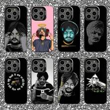 Funda de teléfono Indian Sidhu Moose Wala para 17,16,15,14,13,12,11,Pro,Plus, color negro mate a prueba de golpes - Z4 - Ver 3