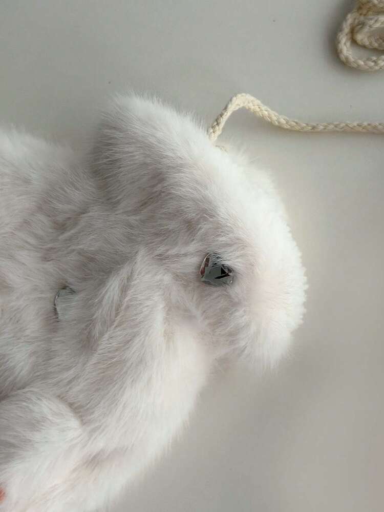 女士奢华毛绒仿虎纹连指手套，保暖防风，可爱毛茸茸多功能手套 - 彩色 - 查看 8