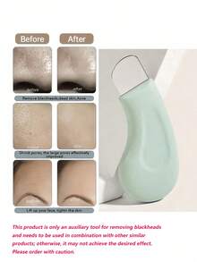 1-2pcs Non-Electric Gentle Facial Pore Cleansing & Blackhead Remover Tool, Helps Smooth & Refine Skin, Practical Makeup Remover Tool Suitable For All Genders, Textured Surface Design, Ergonomic, Durable & Anti-Slip Blackhead Extractor, Deep Cleansing, Multi-Functional Exfoliating Beauty Tool - Multicolor - View 6