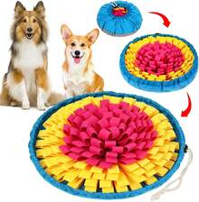 Vivifying Snuffle Mat para perros, tapete para la nariz ajustable para perros pequeños, medianos y grandes, juguete interactivo para enriquecer perros - Paquete morado - Ver 17