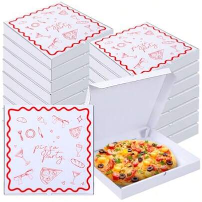 10 Pack Pizza Party Bes Bulk 16 X 16 X 2 Ih Corrugated Pizza B Lar Food Very Bes Take Out Food Containers For W Cookies Cake Party Favors Martini Style