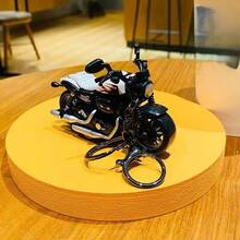 1个2026新款精美礼品逼真摩托车模型钥匙扣，3D摩托车造型金属风格减压吊坠，时尚配饰，适用于背包、手提包、通勤、日常使用 - 创意设计，轻巧便携，礼品 - 彩色 - 查看 16