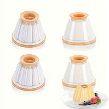 8/4/2pcs Pudding Mold, Mousse Cake Mold, Durable ABS Plastic Baking Tools And Kitchen Gadgets. Suitable For Making Jelly, Cheesecake, Tarts And Chocolate Desserts. - Multicolor - View 10