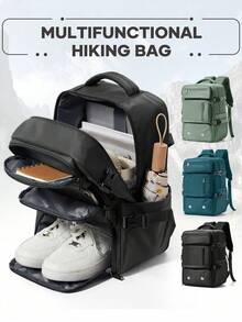 男士户外旅行大容量功能背包 - 彩色 - 查看 2