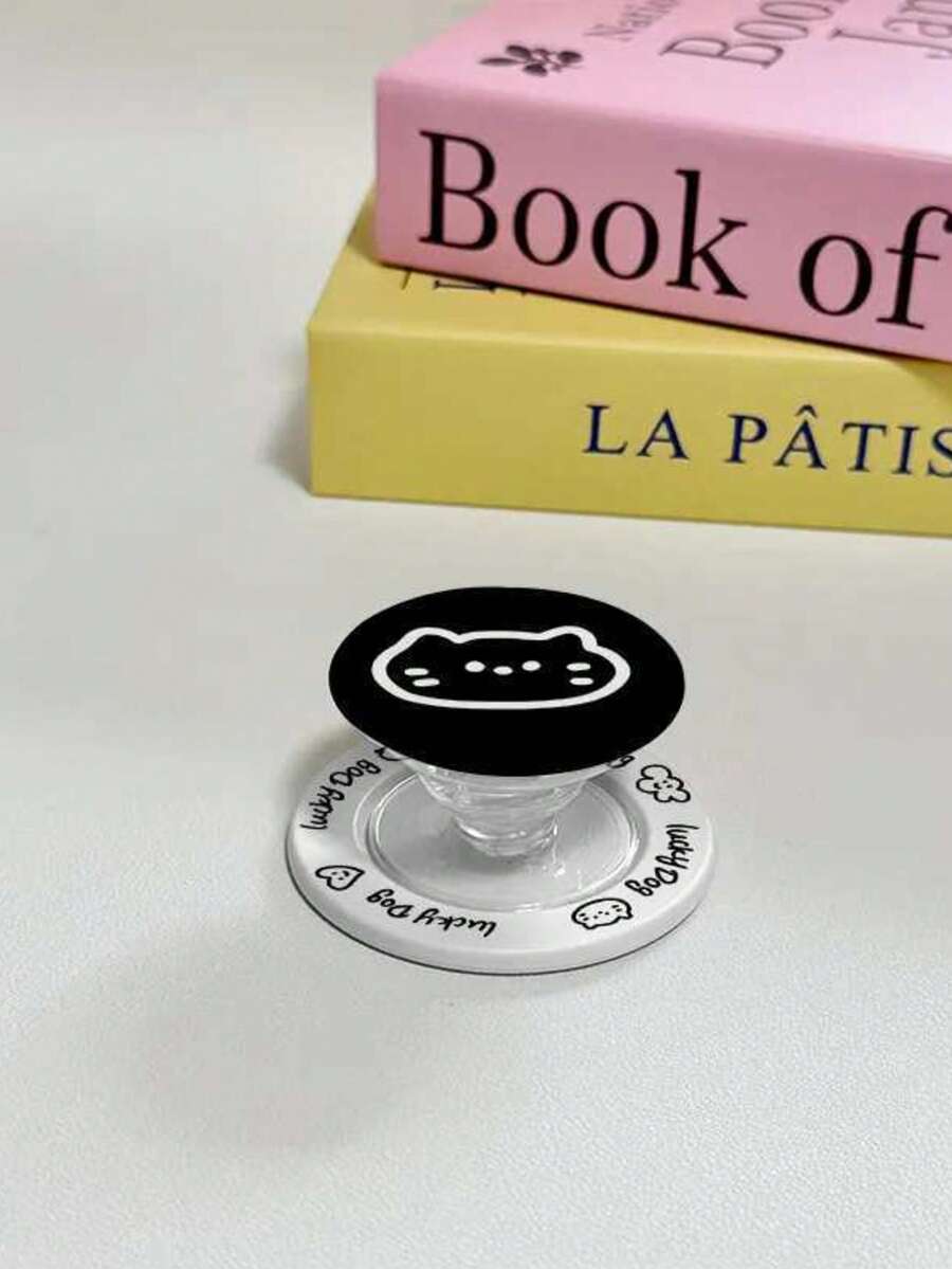 黑白猫头 MagSafe 强磁吸支架，手机垫，强磁吸附，可伸缩，韩式风格。 - 彩色 - 查看 1