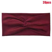 1PC Women's Bohemian Headband, Retro Style Plain Elastic, Wide Knotted Headband, Elastic Comfortable Headscarf, Suitable For Yoga, Sports And Daily Use, Casual, School Supplies, Sports Headband, Women's Hairband Autumn Winter Hair Accessories, Vacation Outfit Women' Elegant Scarf Women's Headscarf Soft Headscarf - Multicolor - View 13
