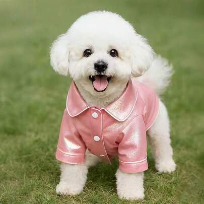 New Pet Sleepwear Chameleon Reversible Metallic Sheen Outfit, Suitable For Teddy, Chihuahua, Cats, Small Dogs, Poodles, All Seasons