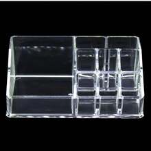 Transparent Acrylic Cosmetic Storage Box, Stepwise Makeup Organizer Rack For Skincare, Eyeshadow Palette, Lipstick Display - Clear - View 1