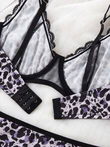 女士文胸内裤套装 - 彩色 - 查看 3