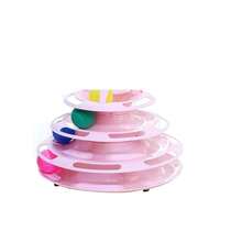 3-Tier Cat Toy With Ball, Interactive Cat Turntable Toy, Cat Amusement Maze Track Toy - Multicolor - View 8
