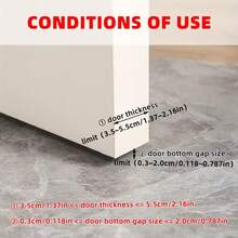 1pc Door Draft Stopper With Gray Fur, Soundproof And Air Conditioning Insulation Door Bottom Seal Strip