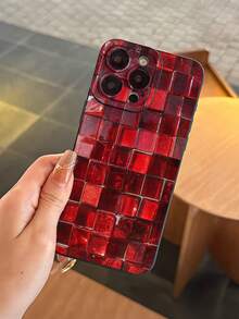 1PC, Hot Selling Mosaic Pattern Design Printed Black TPU Phone Case, Shockproof Protection, Screen And Camera Protection, Matte Simple And Lightweight, Compatible With 17/17Air/17Pro/17ProMax, 16/16Plus/16ProMax, 15.14, 13, 12, 11 Series, Suitable For Samsung Galaxy S22, S23, S24, S25 PLUS ULTRA Series, Revival Holiday Gifts, Christmas And Halloween Decorations/Birthday Gifts, Girlfriends, Boyfriends, Friends Or Oneself - màu đen - Xem 4