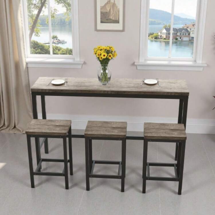 Dining Table & Chair Sets - Grey - View 5