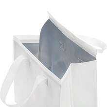 Set Of 25 Insulated Take Away Bags Small Insulated Cooler Bag Grocery Bags  Thermal Bags For Hotandcold Frozen Food Food Very 9.5 X 6 X 10 Ihes - 白色 - 查看 4