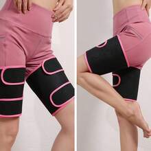 Moisture-Wicking Quick-Dry Compression Thigh Support Band, Ergonomic Design, Comfortable Elastic Adjustable Strap, Ensures Secure Fit For Daily Fitness, Running And Training - Multicolor - View 6
