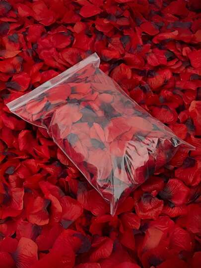 520pcs Red Rose Petals - Artificial Rose Petals, Suitable For Valentine's Day, Romantic Nights, Weddings, Proposals, Anniversary Celebrations, Floral Decor, Available In Multiple Colors, Perfect For Winter And New Year Decorations.