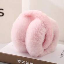 1pc Foldable Plush Ear Muffs, Cute & Fashionable, Suitable For Winter Use