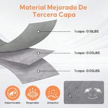 105L Bolsas De Almacenamiento, 4 Piezas Para Guardar Cobijas Y Edredones Transparente Plegable, Cajas Con Asa Reforzada Para Ropa De Cama - por defecto - Ver 4