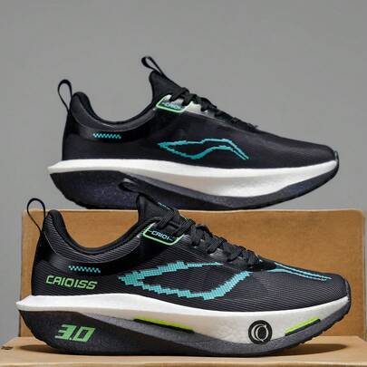 Men's Running Shoes, Featuring Carbon Plate Technology, Cushioned & Soft Outsole, Breathable Fabric Upper, Unisex Casual Sports Shoes Suitable For Gym Workout, Outdoor Running, Hiking, Daily Casual, Marathon, Road Jogging