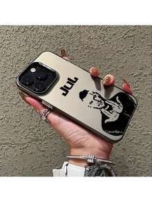 Funda de Teléfono de Rapero de Moda Último Estilo Rapero Europeo y Americano Envío Local Funda de Teléfono de Alta Gama ♡ Funda de Teléfono Anime para Apple 17/16/15/14/13/12/11/air/Pro/ProMax Galaxy S20/S21/22/S23/S24/S25 Plus Fe Ultra Galaxy A04/A05/A05s/A06/A13/A15/A16/A24/A25/A55/A35 Redmi Note13ProPlus/Note14ProPlus Funda de Teléfono para Entusiastas de Anime a Prueba de Golpes con Cubierta Trasera Mate - Negro - Ver 6