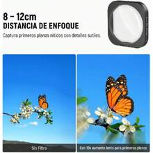 10X Objetivo Macro Lens Compatible con Insta360 Ace Pro/Ace Pro 2, Lentes Aumento Cámaras Acción para Fotografía Macro Close Up, Distancia Enfoque: 7-10 cm, No Resistente al Agua, LS-C40,37542914 - Rosa Pálido - Ver 5