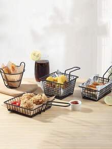 炸篮，创意美式铁丝炸鸡翅，炸物，鸡腿盘容器