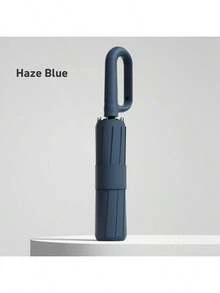 1 Pc Fully Automatic Umbrella, With Ring Handle For Easy Carrying, Sturdy Multi-Fiber Ribs, Double-Layer Windproof, Suitable For Car, Business And Travel, Multi-Fiber Combination, Multiple Colors Available, Unisex. (Due To Different Batches, The Umbrella Fabric, Rib Color, English Letter Pattern Design, Button Shape And Double-Layer Rib Color Are Randomly Matched. Please Understand Any Inconvenience Caused By This.) - Multicolor - View 15