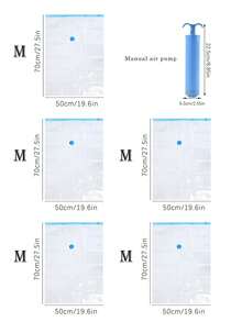 9 peças/Conjunto de Sacos de Armazenamento a Vácuo Transparentes, Sacos de Compressão a Vácuo Domésticos Modernos, Múltiplas Combinações Disponíveis, Para Roupas, Cobertores, Camisas, Acessórios de Viagem, Sacos de Poeira de Viagem Leves, Adequados para Viagem e Armazenamento Doméstico, Organizadores de Roupas à Prova de Poeira e Leves, Sacos Economizadores de Espaço