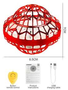 1pc Induction Levitation Glowing Flying Ball, Magic Induction Rotating Flying Disc, Finger Spinner Glowing Magic Flying Disc, Educational Entertainment Stress Relief Toy, Suitable For Boys And Girls Aged 6 And Above Birthday Gift - Multicolor - View 15