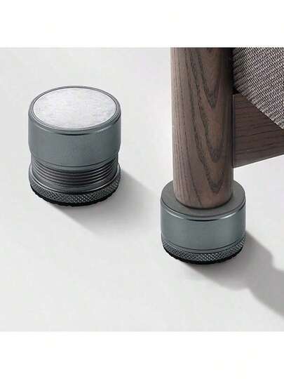 4件套家具增高垫，可调节金属床增高垫，底部防滑硅胶垫，重型沙发增高垫