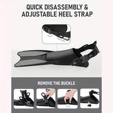 2 双可调节硅胶游泳脚蹼，防滑全脚短蹼设计，速干耐磨，舒适耐用，尺码 S/M 38-42，增强泳池训练、浮潜、潜水、游泳练习、冲浪和水上运动的推进力和速度，轻便易携，适合初学者和高级成人游泳者旅行使用。 - 彩色 - 查看 3