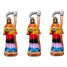 TendenciaPaquete De 3 Santa Muerte De Bolsillo 10cm 7 ColoresCalidad premium - Rojo - Ver 9