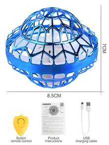 1pc Induction Levitation Glowing Flying Ball, Magic Induction Rotating Flying Disc, Finger Spinner Glowing Magic Flying Disc, Educational Entertainment Stress Relief Toy, Suitable For Boys And Girls Aged 6 And Above Birthday Gift - Multicolor - View 13