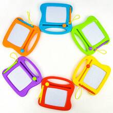 1set Mini Magnetic Drawing Boards For Kids - Erasable Doodle Sketch Pads, Ideal For Birthday Parties & Gifts, Mixed Colors, Plastic - Multicolor - View 6
