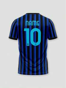2026-27 賽季義大利甲級足球聯賽 Inter Milan 客製化足球球衣，可自訂 Logo、號碼、隊名與球員姓名，運動用品 - 寶藍色 - 查看 4