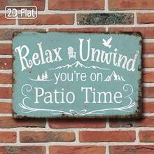 HONEYCOMB Patio Wall Decor 8x12 Inch, Flat 2D Plaque For Outdoor Garden Porch Backyard, Leisure Theme Decorative Plaque For Rela - 彩色 - 查看 8