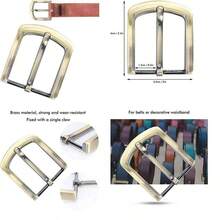 Leoon Hebilla de Cinturn, Hebilla de Repuesto Cuadrada de una Sola Punta Extrable Retro de Latn para Hombres Y Mujeres Accesorios de Ajuste de Sujecin de Cinturn(Hebilla de cinturn tipo B) - hebilla de cinturón tipo b - Ver 9