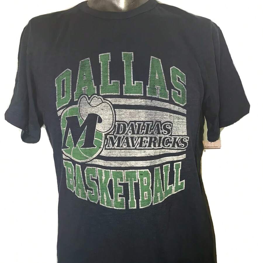 New  Mavericks 's Vintage Blue R Logo T Shirt All - 款式 - 查看 1