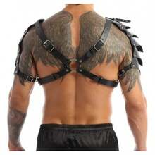 TendenciaCosplay Guerrero Romano Medieval Nordico Vikingo Caballero Negro GenéricaCalidad premium - 1 - Ver 3