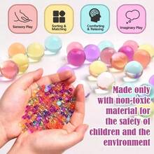 Tendencia120000 Pcs Hidrogel Bolas Orbeez 7-8mm Municiones DecoraciónCalidad premium - COLOR-MEZCLADO - Ver 11