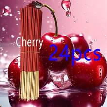 24/73/120/170 Pcs Cherry Scented Incense Sticks, Cherry Blossom Bamboo Incense Rods, 8.66 Inches, Suitable For Yoga And Meditation, Purify The Mind, Eliminate Negative Energy