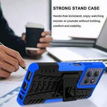 For  Moto G Power 5G 2025 Case With 2 Pack Screen Protector Military Grade Shockproof Heavy Duty Robust Bumper Cover With Kickstand For Moto G Power 2025 Phone Case Blue - Màu xanh lam - Xem 4