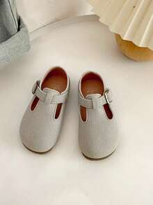 Kids Boys Girls Leather Shoes, New Spring/Autumn Casual Loafers, Girls' British Style Soft Bottom Toddler Shoes - Beige - View 7