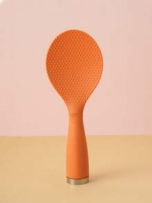 1pc Plastic Rice Paddle, Non-Stick Rice Spoon, Kitchen Tool, Stands Upright, Non-Stick Rice Scoop, Household Rice Serving Spoon