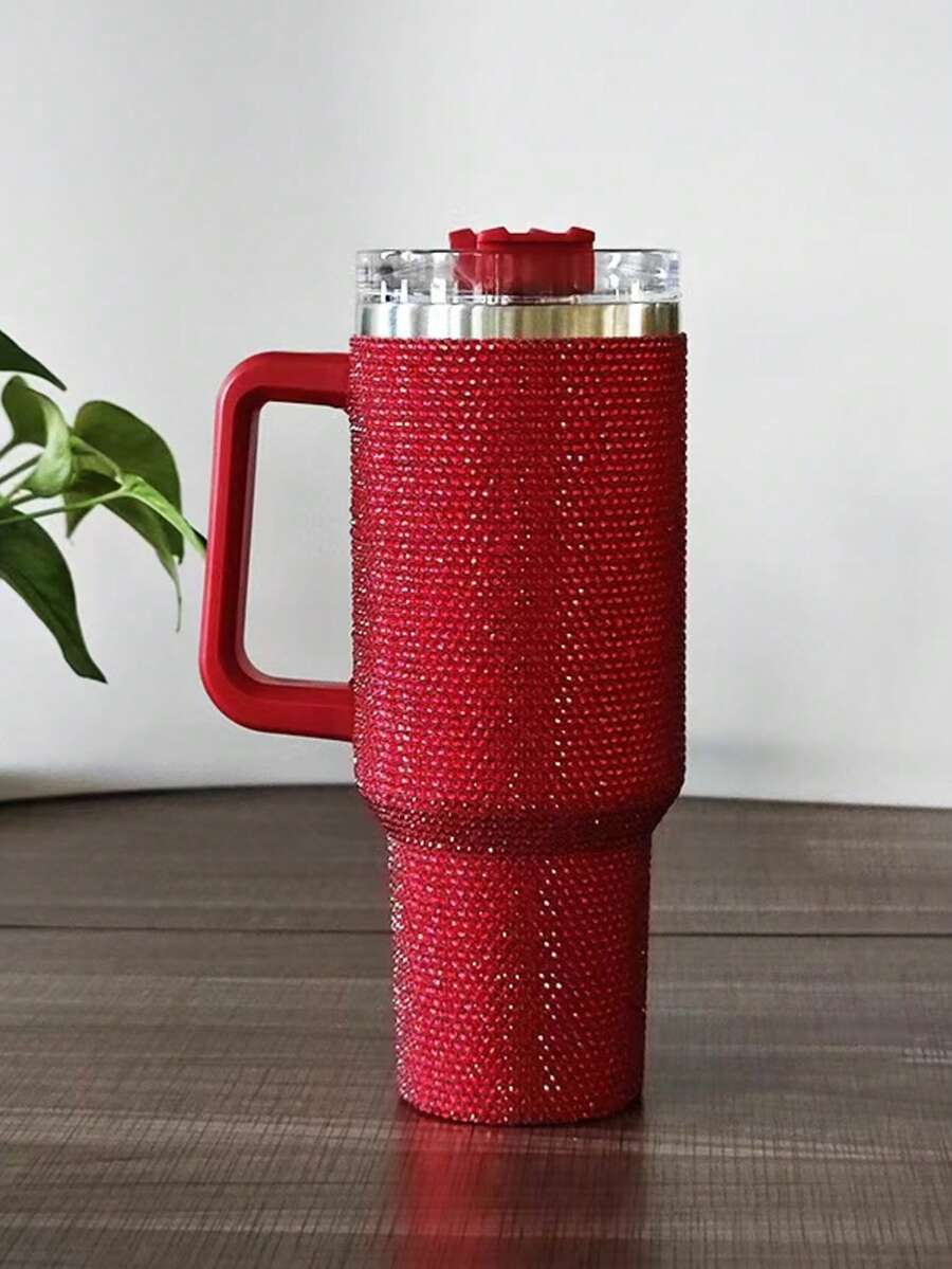 This Is The Most Popular 40oz Ice-Cold Mug Right Now, Suitable For Both Cold And Warm Drinks. It'll Accompany You And Your Family Through Every Spring, Summer, Autumn, And Winter. - Hoa hồng đỏ - Xem 1