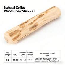 Natural Coffee Wood Dog Chew Stick - Multi-Size Chew-Resistant Teething Product, Effectively Reduces Dog Tartar & Cleans Mouth, Helps Alleviate Separation Anxiety & Release Energy, Prevents Home Destruction & Protects Furniture, Dual-Use For Interaction & Alone Time, Pet Chew Toy Suitable For Small, Medium & Large Dogs - Multicolor - View 15
