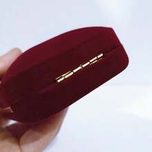 1pc Premium Jewelry Box For Rings, Bracelets, Necklaces, Earrings And Accessories - Red - View 9