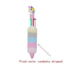 1 bút bi hình kỳ lân hoạt hình nhồi bông, 6 ruột mực màu, màu thân bút ngẫu nhiên (kiểu dáng ngẫu nhiên) (màu lông nhồi bông ngẫu nhiên) - Nhiều màu - Xem 14